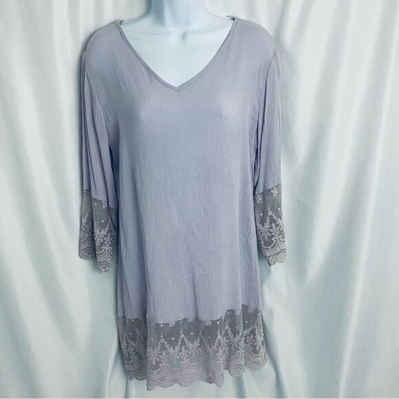 Indigo Soul Lightweight Mini Dress/Tunic Size Medium - Picture 1 of 12